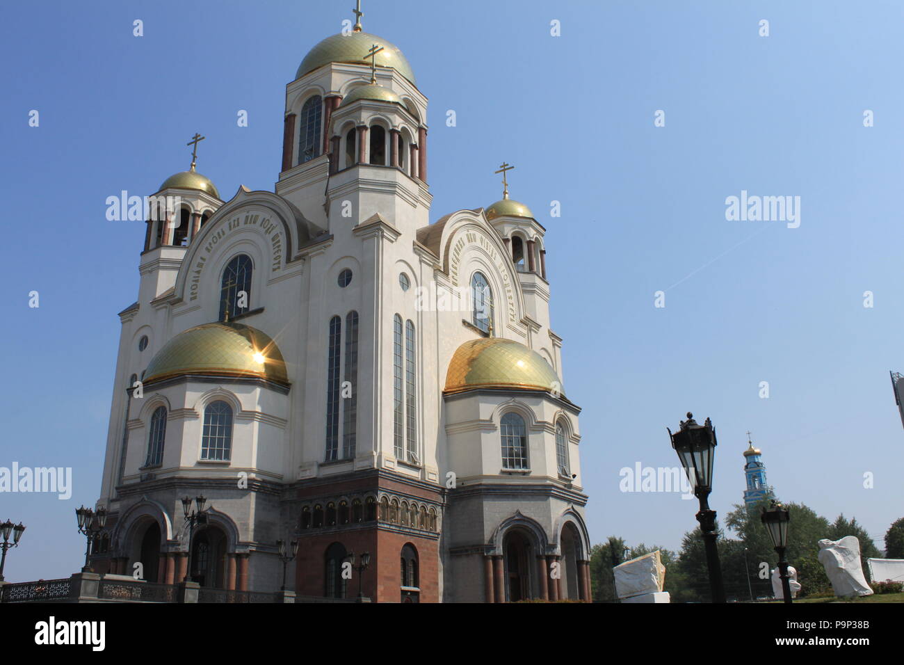 Church of All Saints, Yekaterinburg, Russia, the place where the last Tsar Nicholas II and his family were executed Stock Photo