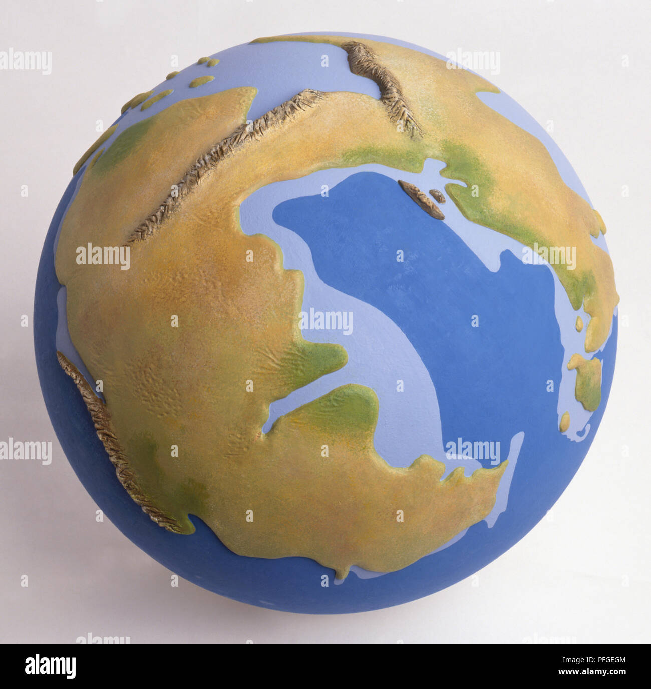 Model of the Earth during the Triassic period Stock Photo - Alamy