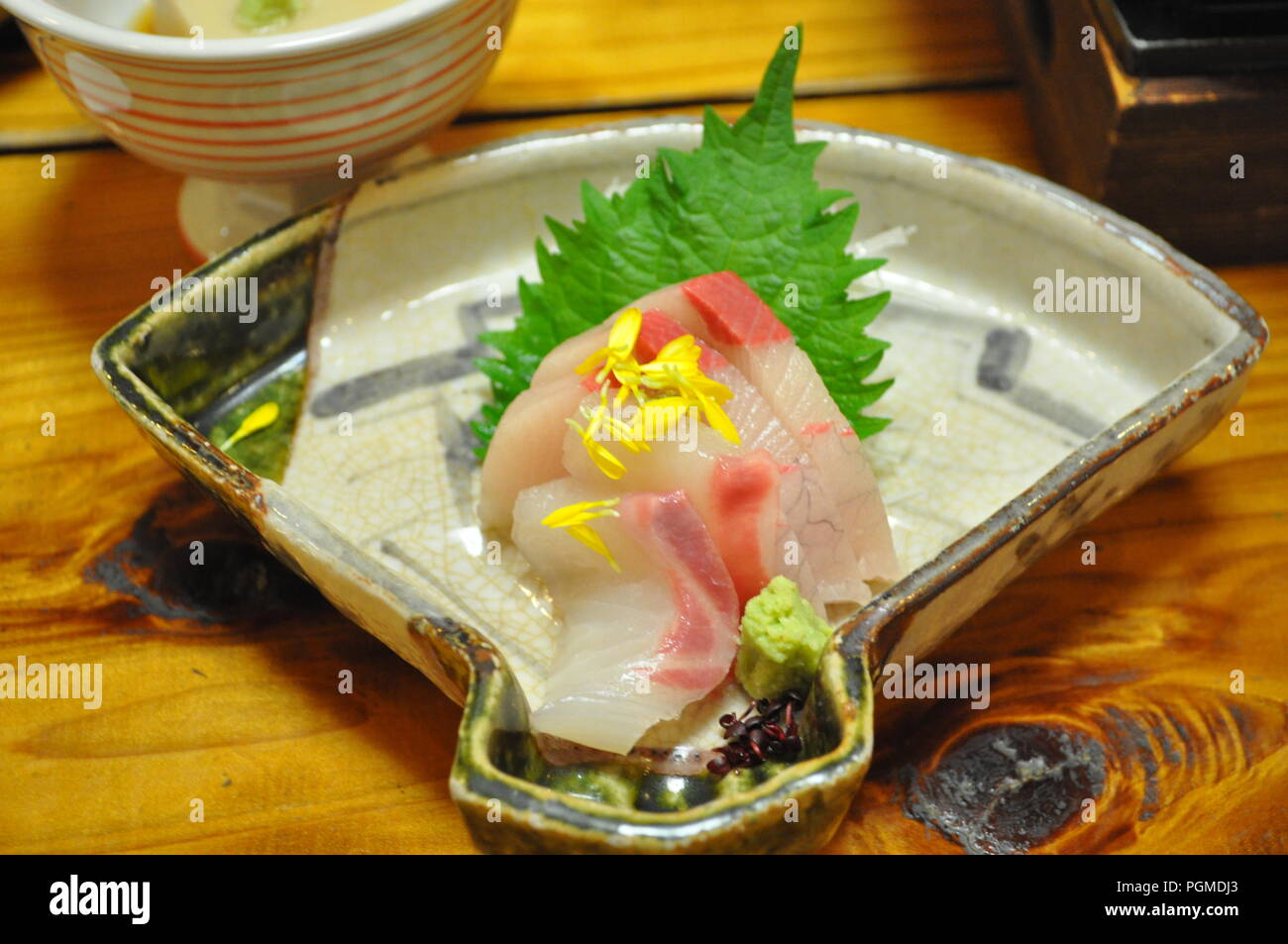 Gilthead seabream sashimi, Japan Stock Photo