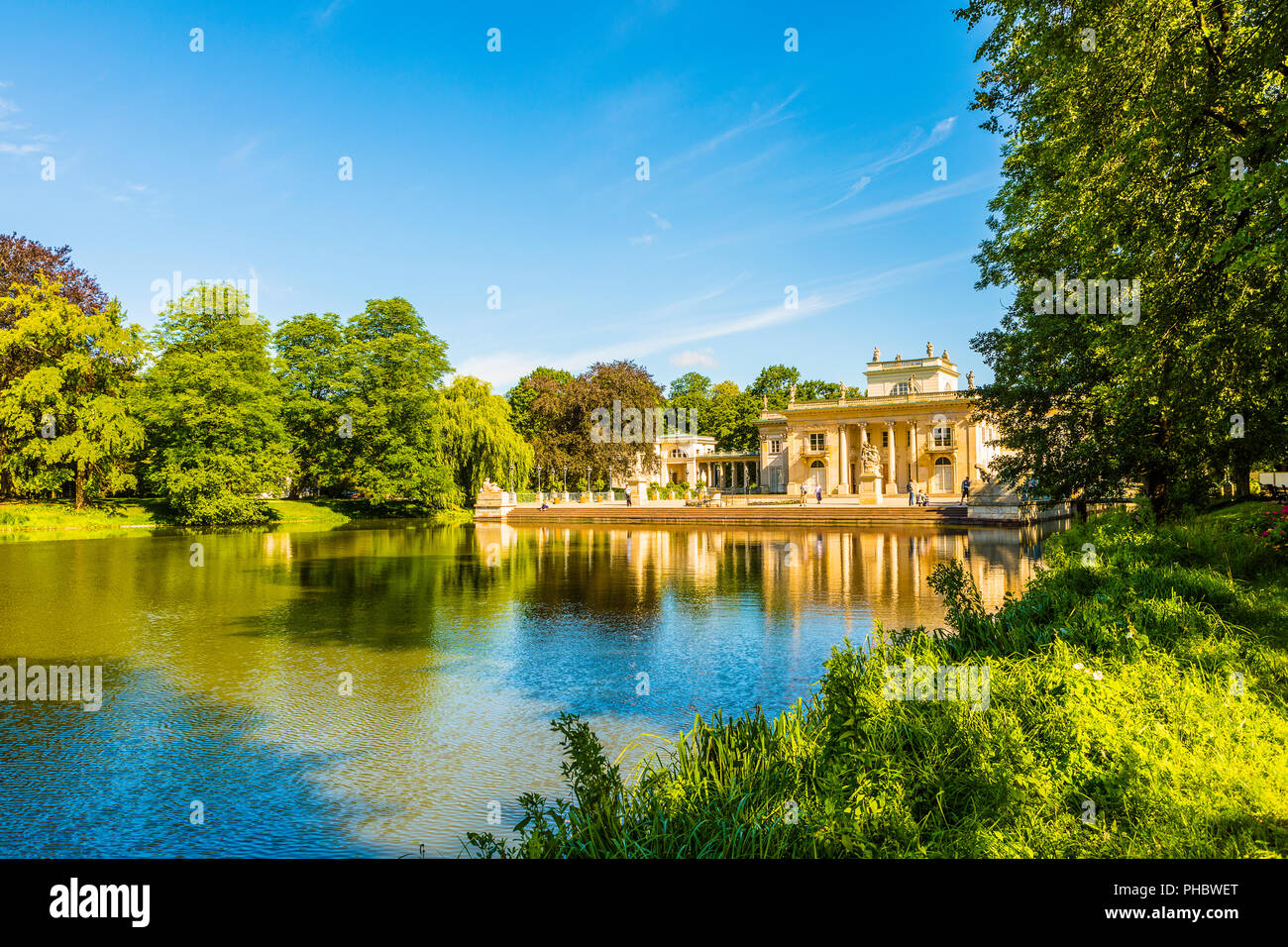 Lazienki Palace, Lazienki Park, Warsaw, Poland, Europe Stock Photo