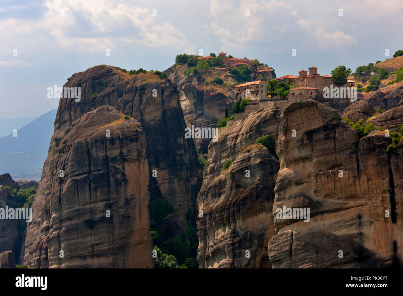 Monastery of Varlaam, Meteora, Greece (UNESCO World Heritage site) Stock Photo