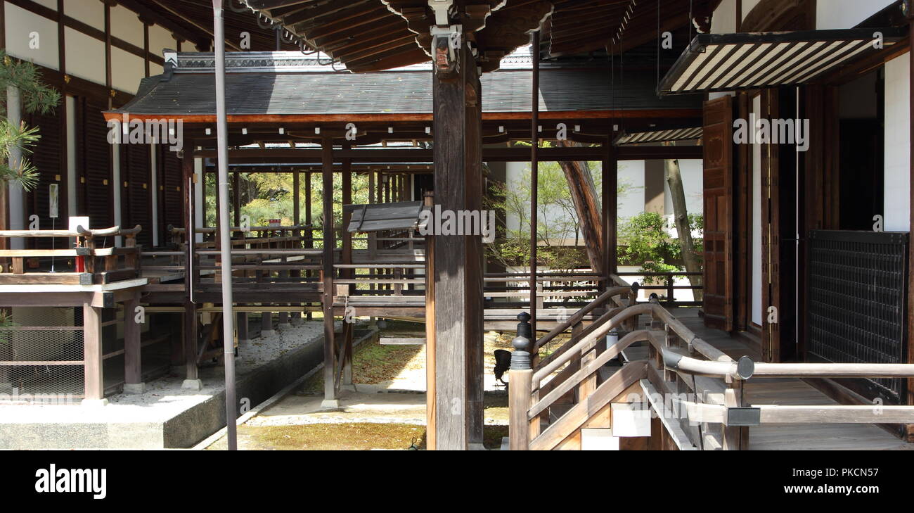 Japanese architecture in Kyoto Stock Photo