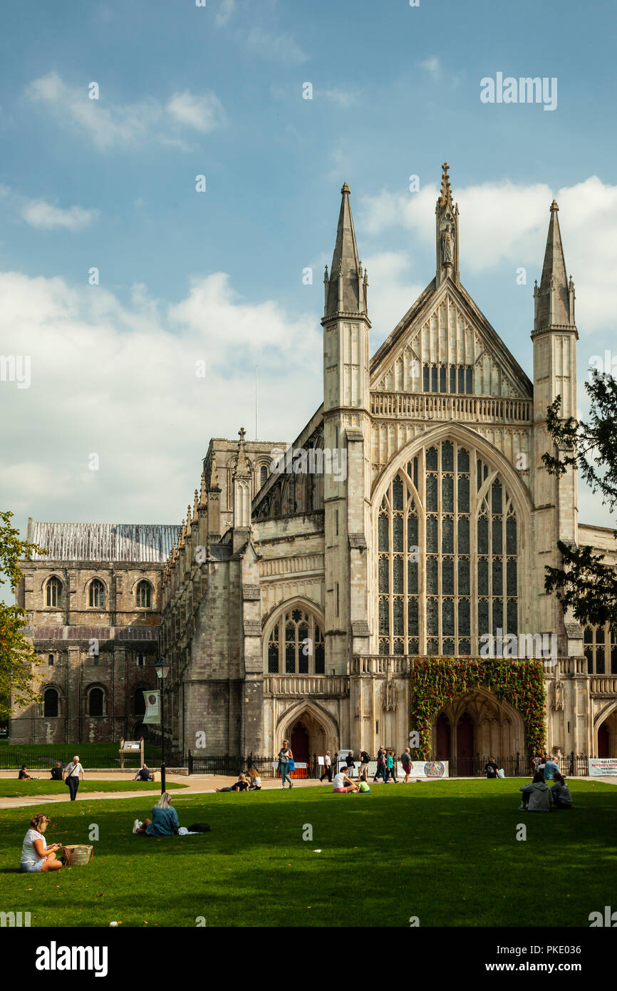 Winchester Cathedral, Hampshire, England. Stock Photo