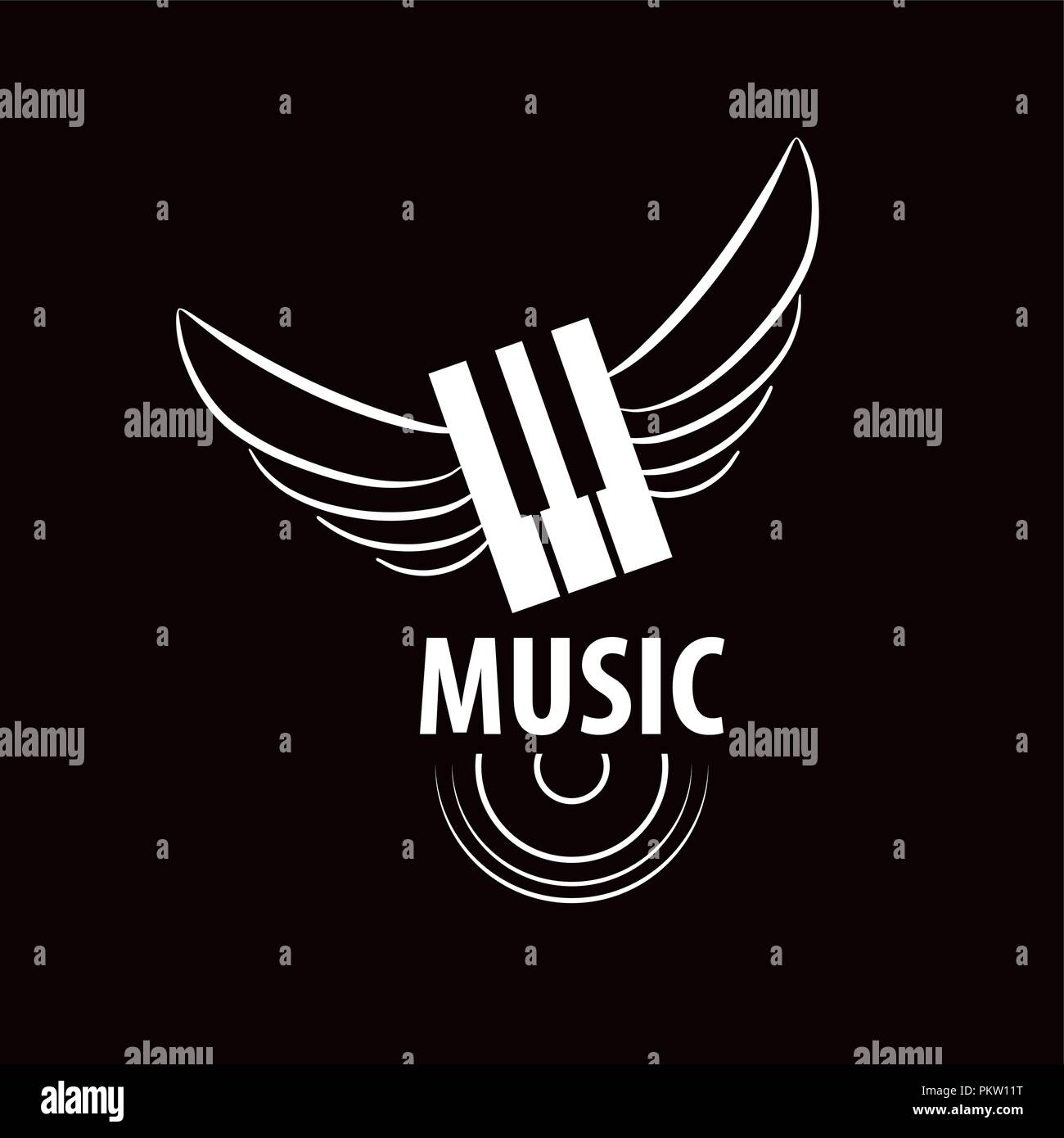 vector logo music Stock Vector