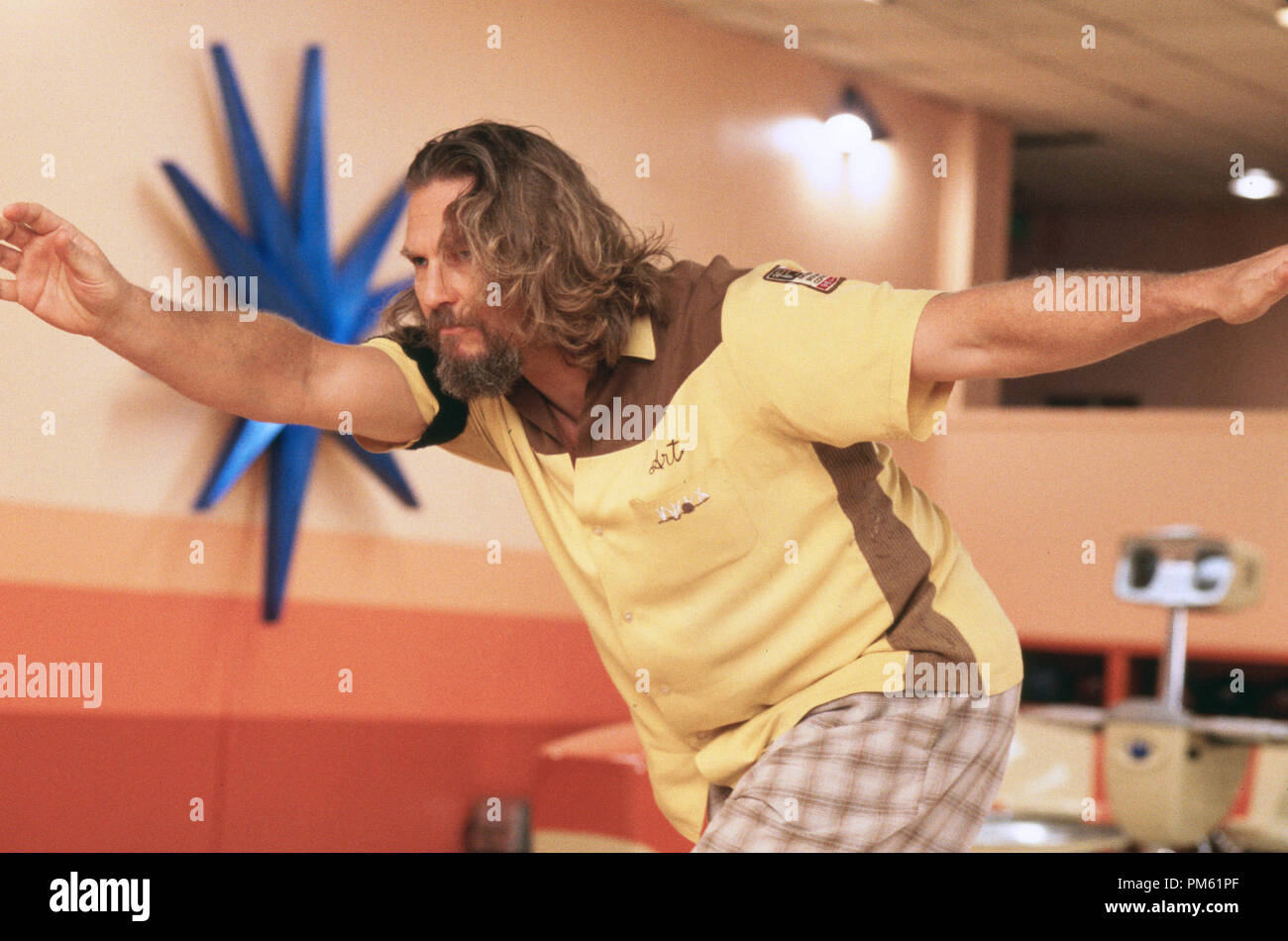 Film Still from 'The Big Lebowski' Jeff Bridges Stock Photo