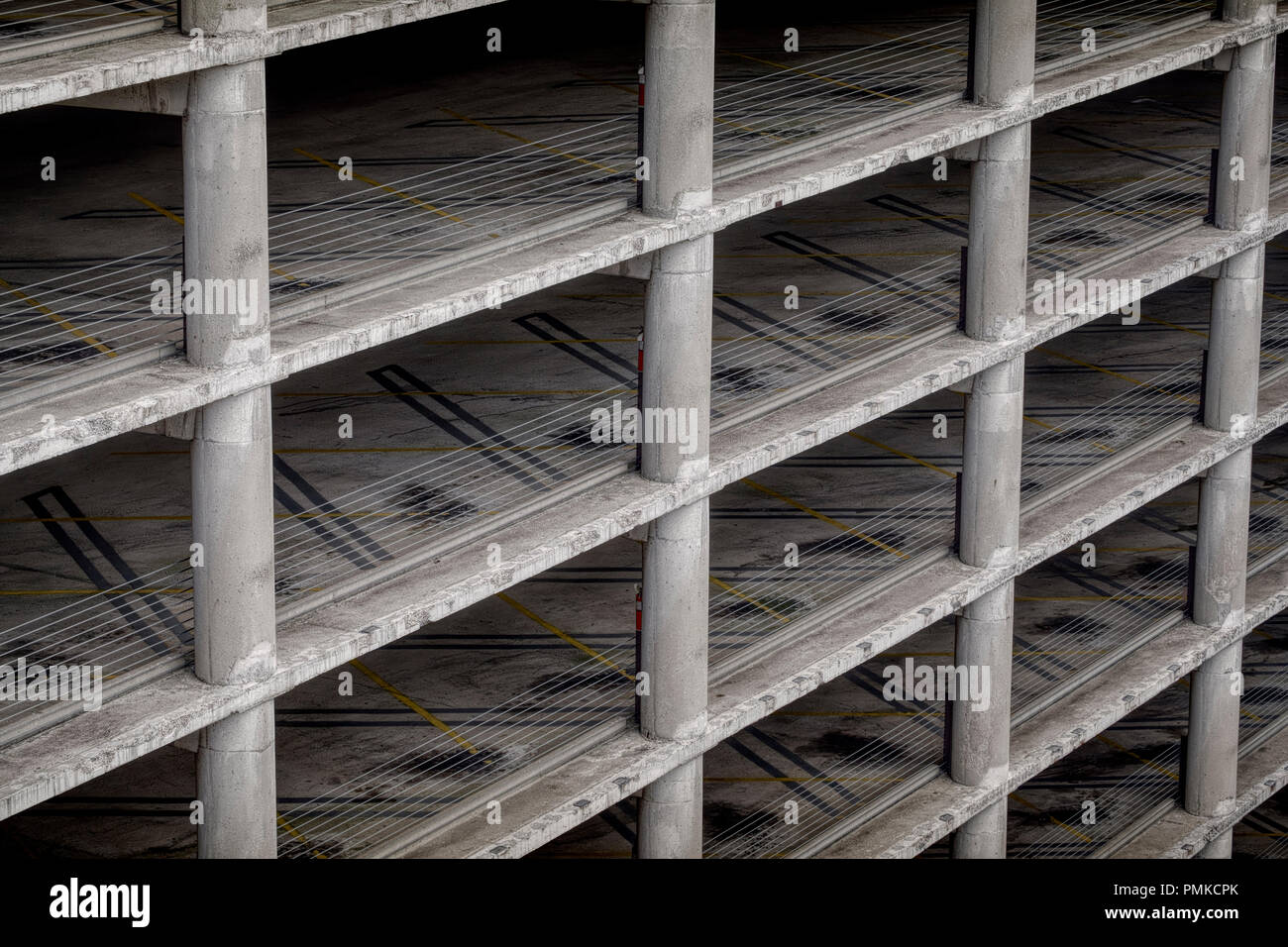 Multi-Storey carpark, Birmingham alabama Stock Photo