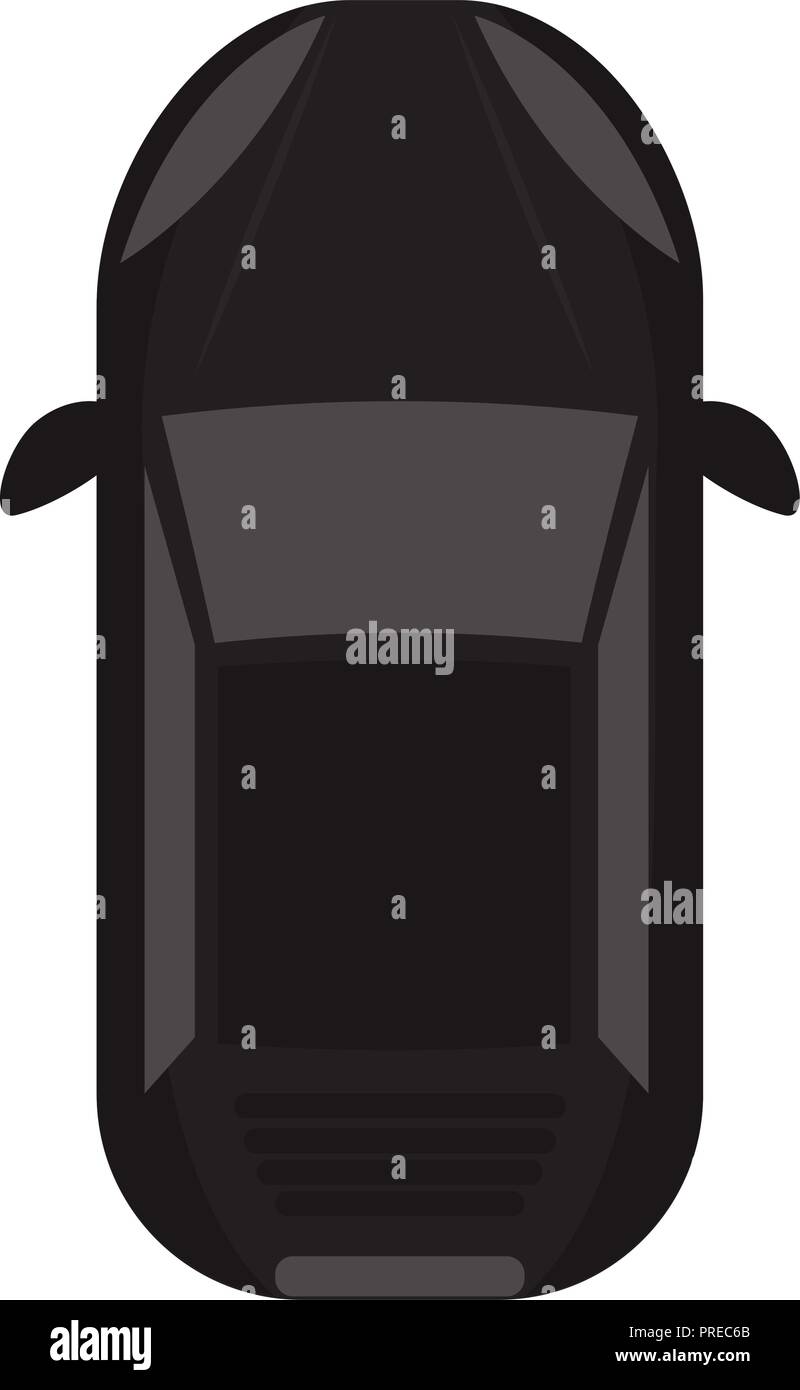 aerial view of a car Stock Vector