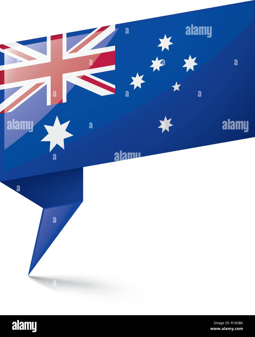 Australia flag australian banner on Stock Vector Images - Alamy