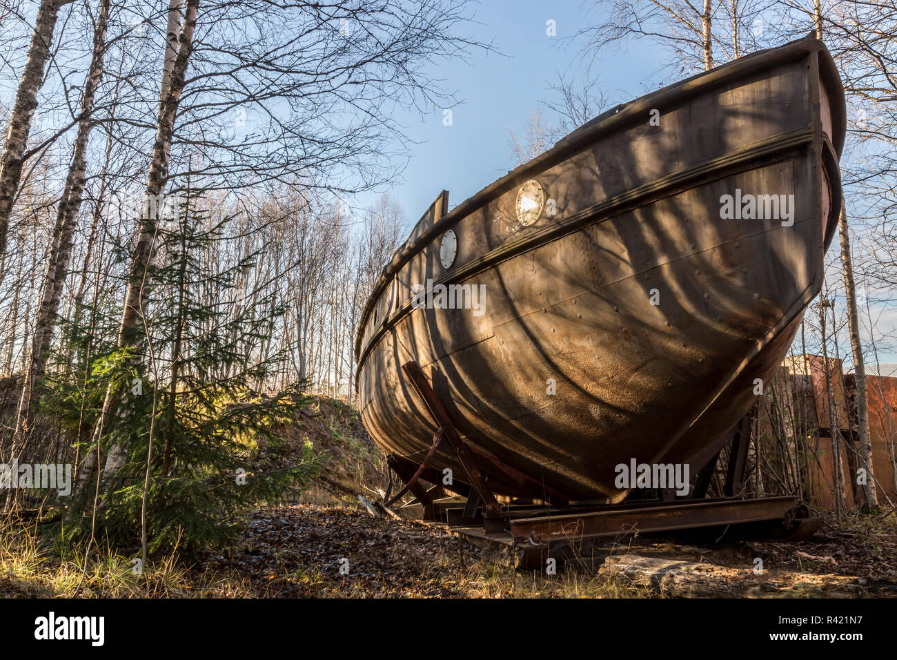 Rusy Old Boat Stock Photo