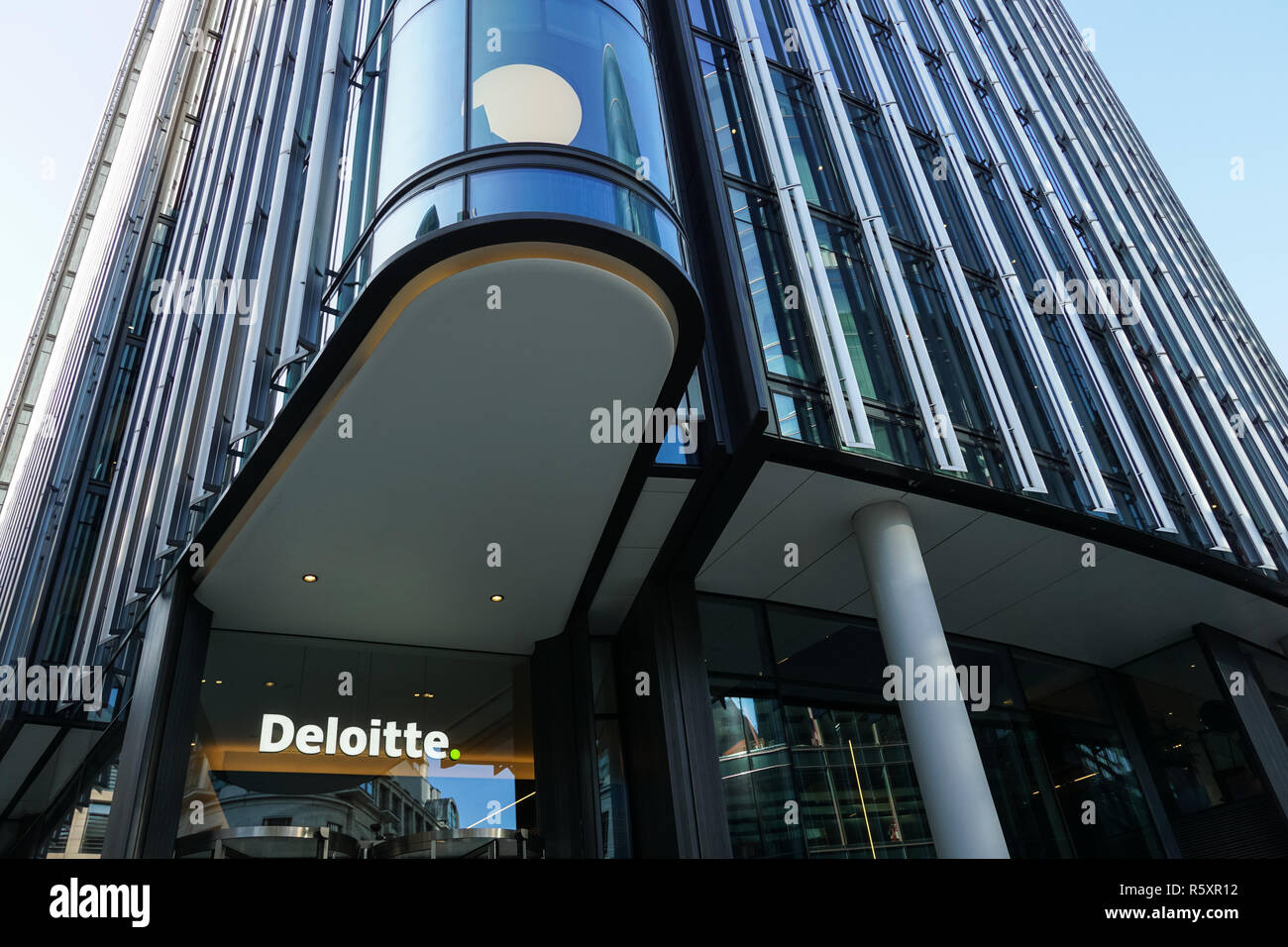 Deloitte headquarters at 1 New Street Square, London England United Kingdom UK Stock Photo