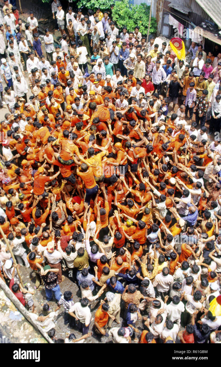 Janmashtami, Mumbai, Maharashtra, India Stock Photo