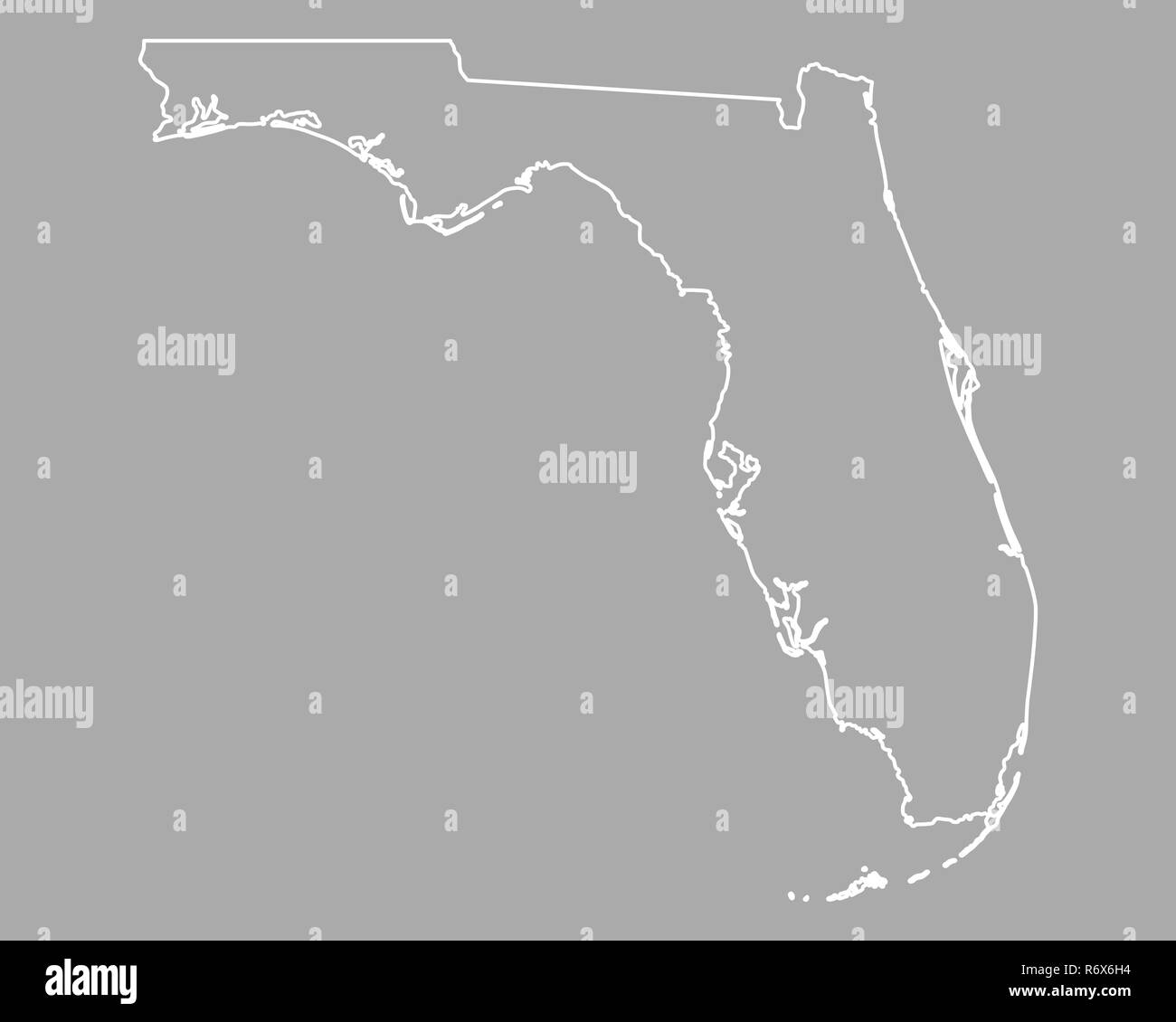 map of florida Stock Photo