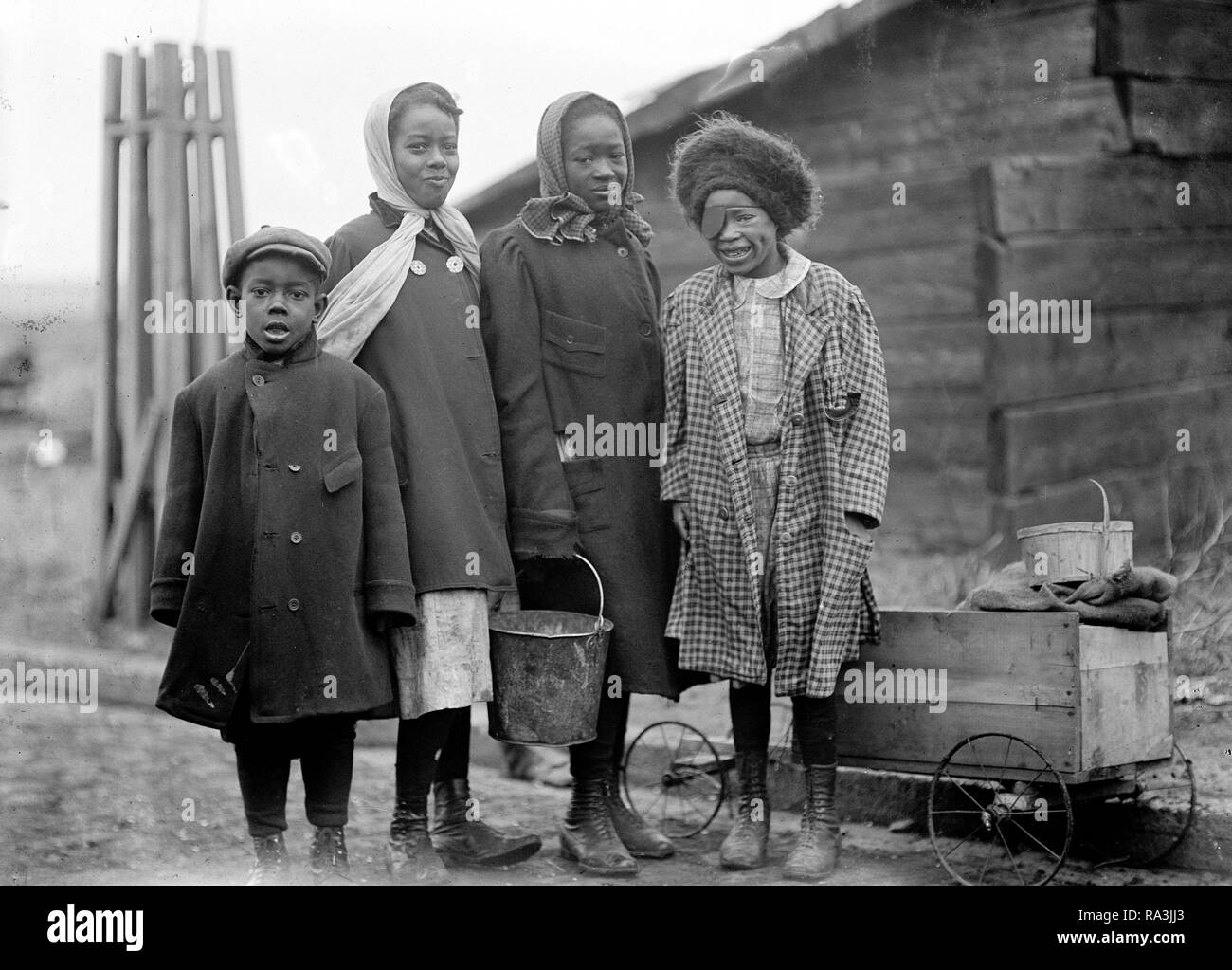 Members of an African-American family in Washington D.C. ca. 1911 Stock Photo