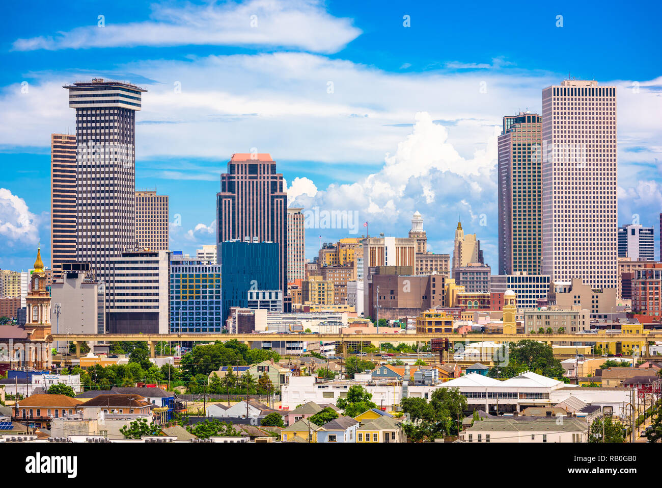 New Orleans, Louisiana, USA downtown skyline. Stock Photo