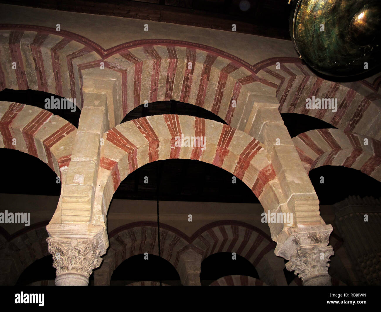 Hypostyle Hall in the Cordoba Mosque-Cathedral, Cordoba, Andalusia, Spain; Europe Stock Photo