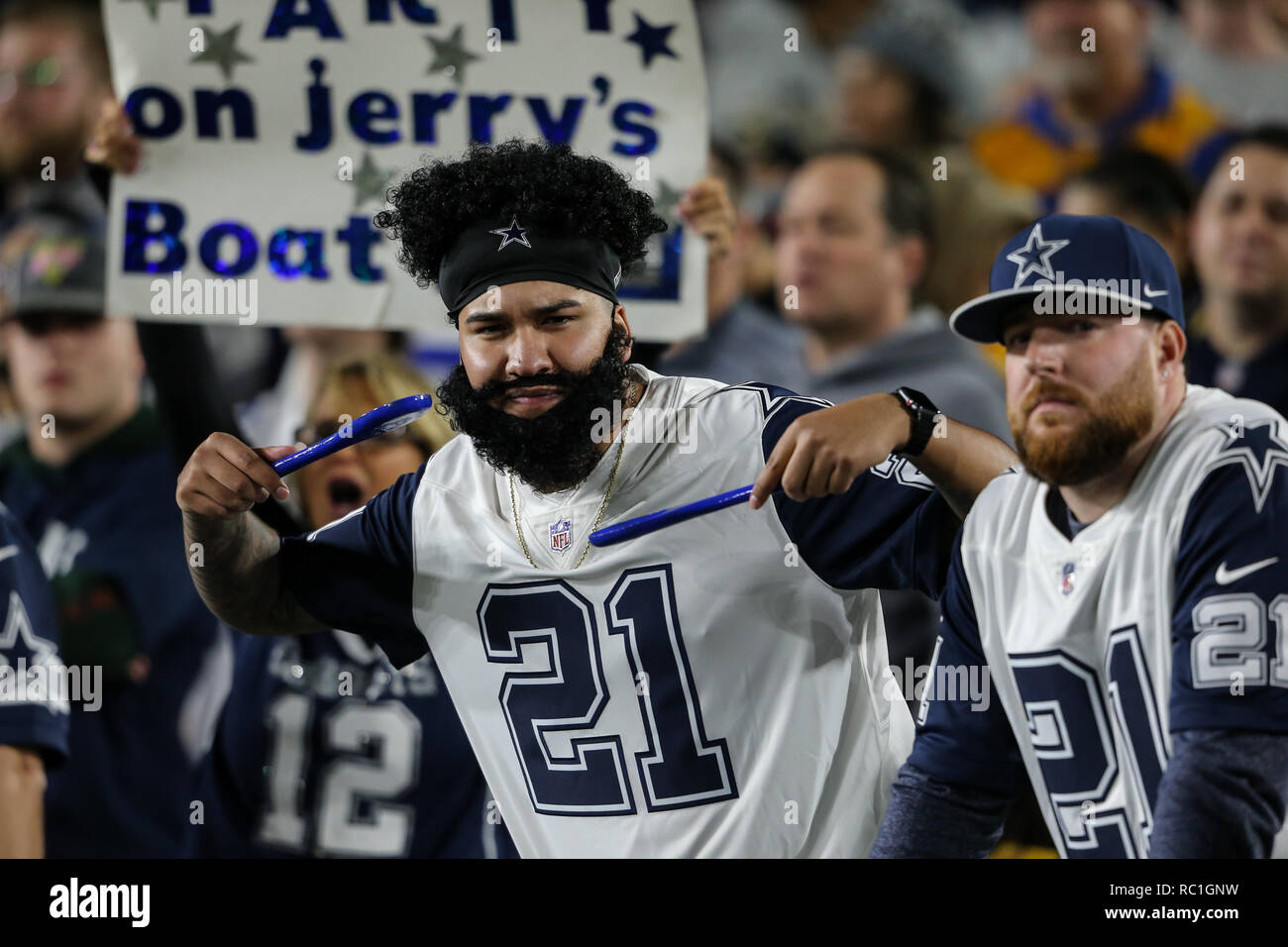 Los Angeles, CA, USA. 12th Jan, 2019. Dallas Cowboys running back ...