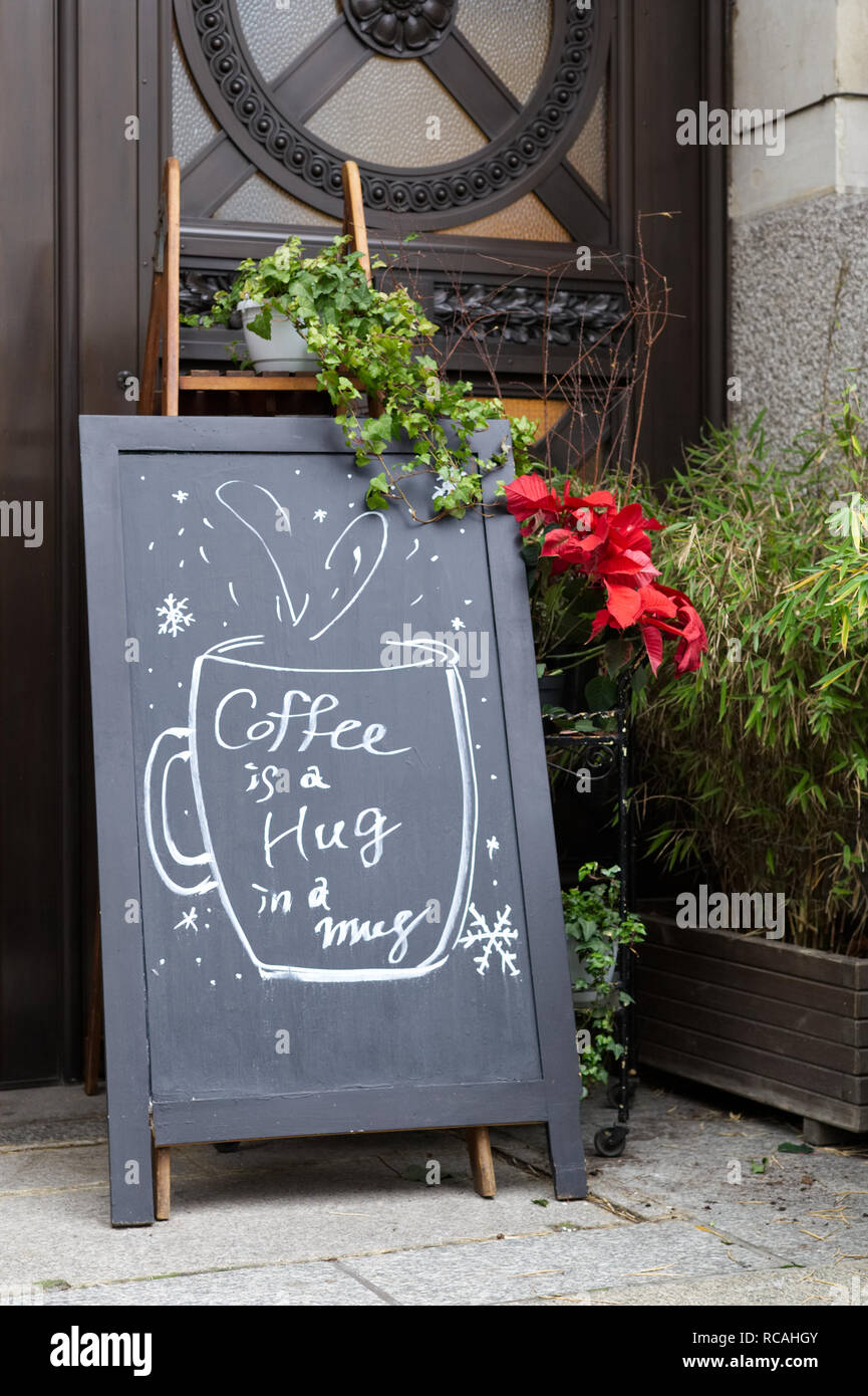 coffee is a hug in a mug Stock Photo - Alamy