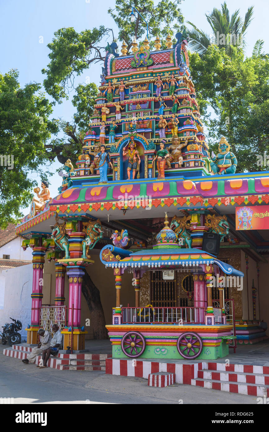 Hindu Temple, Tamil Nadu, India Stock Photo