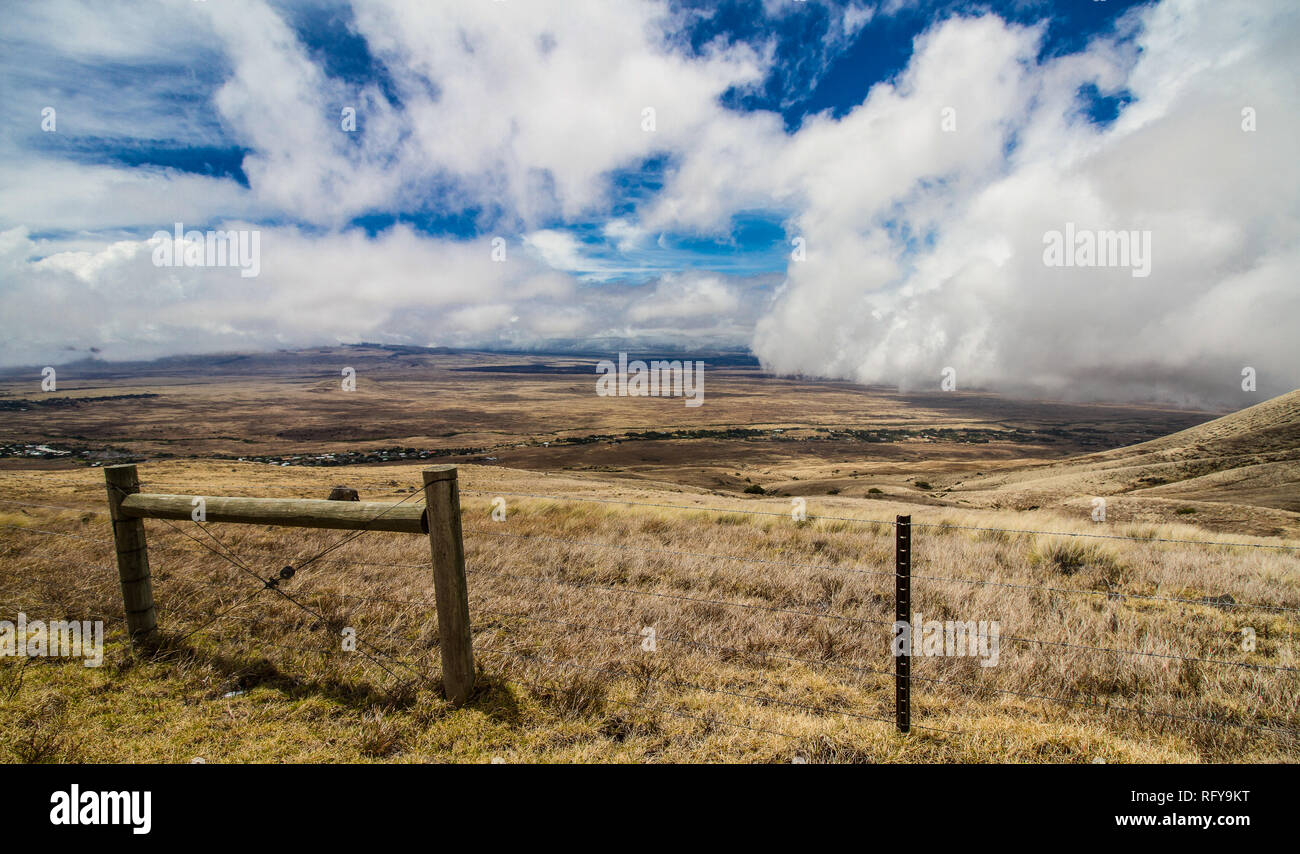 Dry climate western side of Big Island, Hawaii Stock Photo