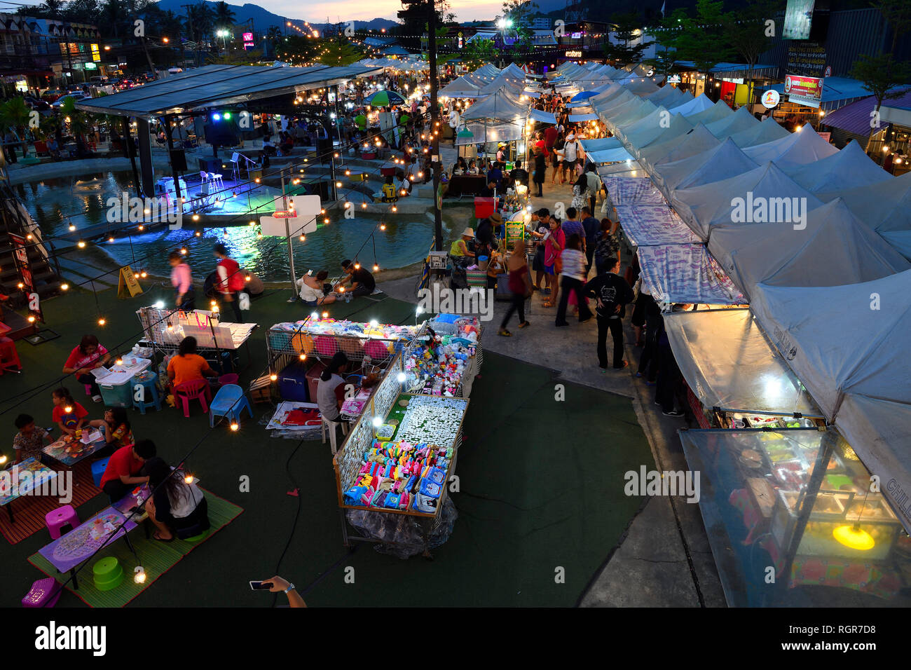 Chillva Markt, Phuket, Thailand Stock Photo