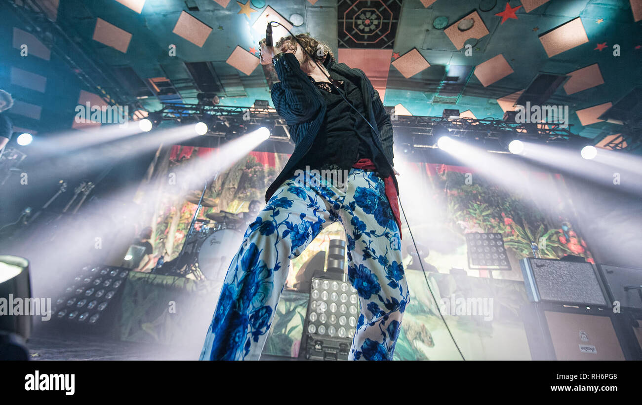 Glasgow, Scotland, UK. 1st Feb, 2019. Californian rock band Rival Sons, in concert at The Barrowlands Ballroom, Credit: Stuart Westwood/Alamy Live News Stock Photo