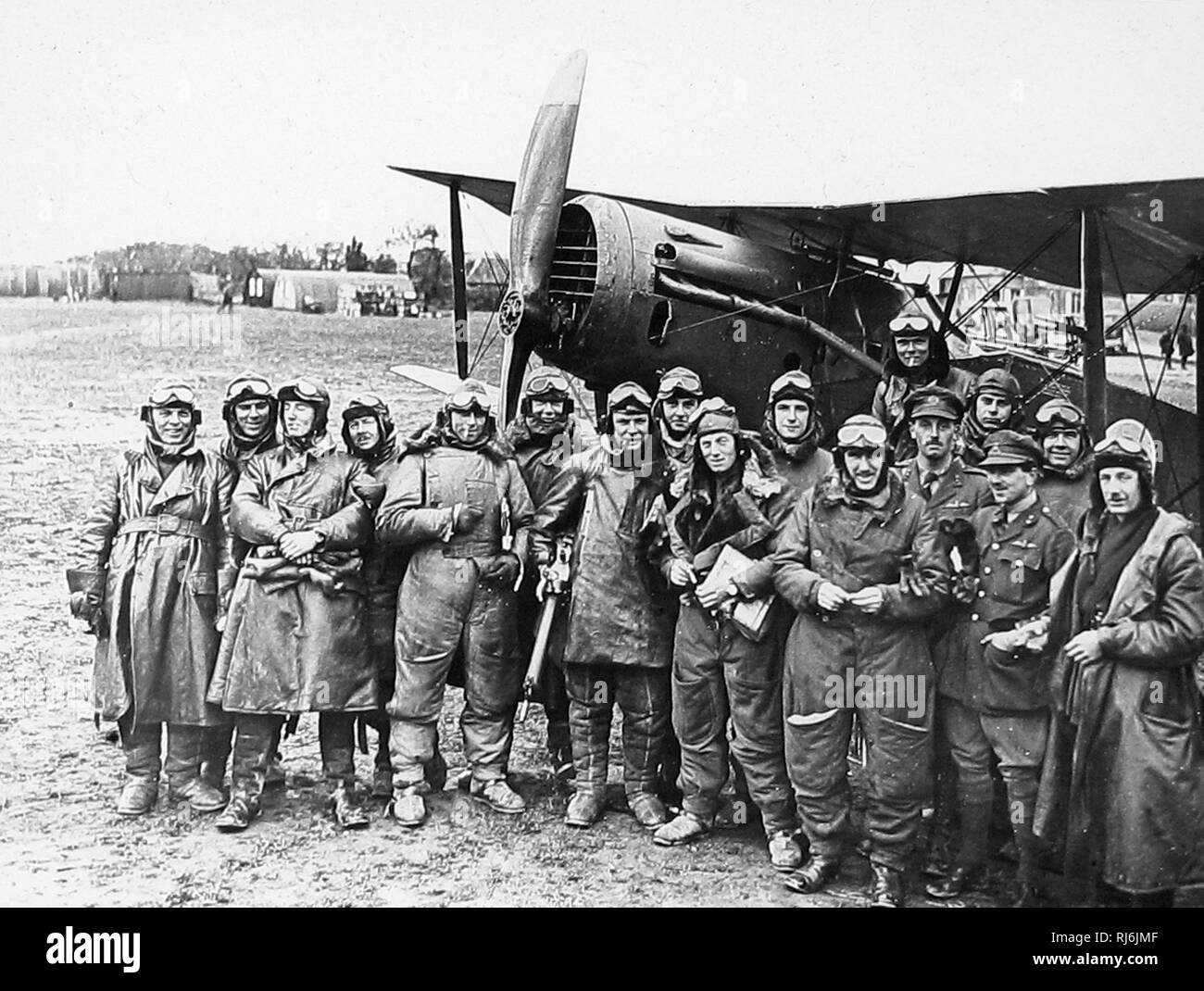 WW1 RAF squadron Stock Photo