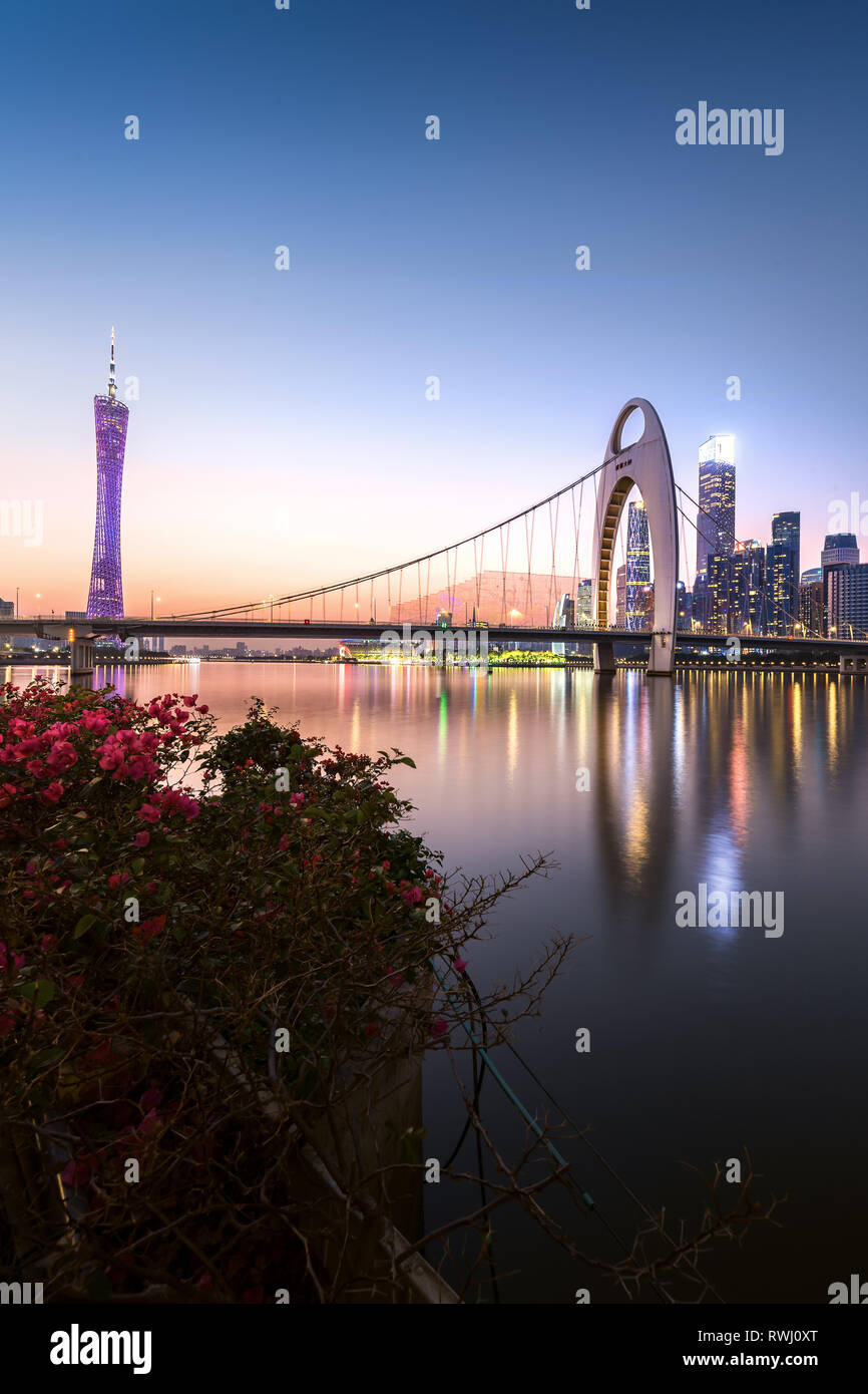 Urban scenery of Guangzhou, China Stock Photo