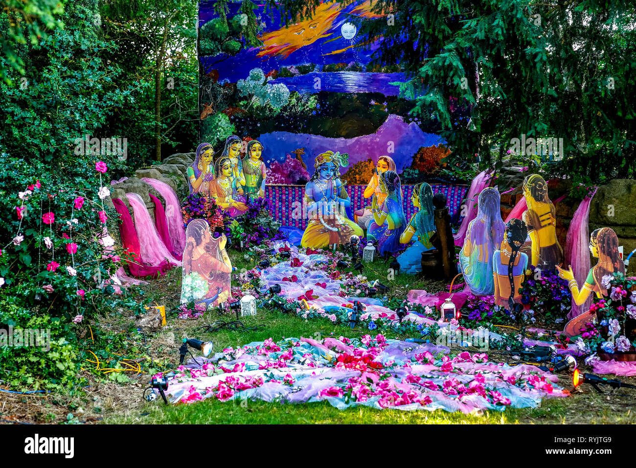 Janmashtami festival at Bhaktivedanta Manor, Watford, U.K. Stock Photo