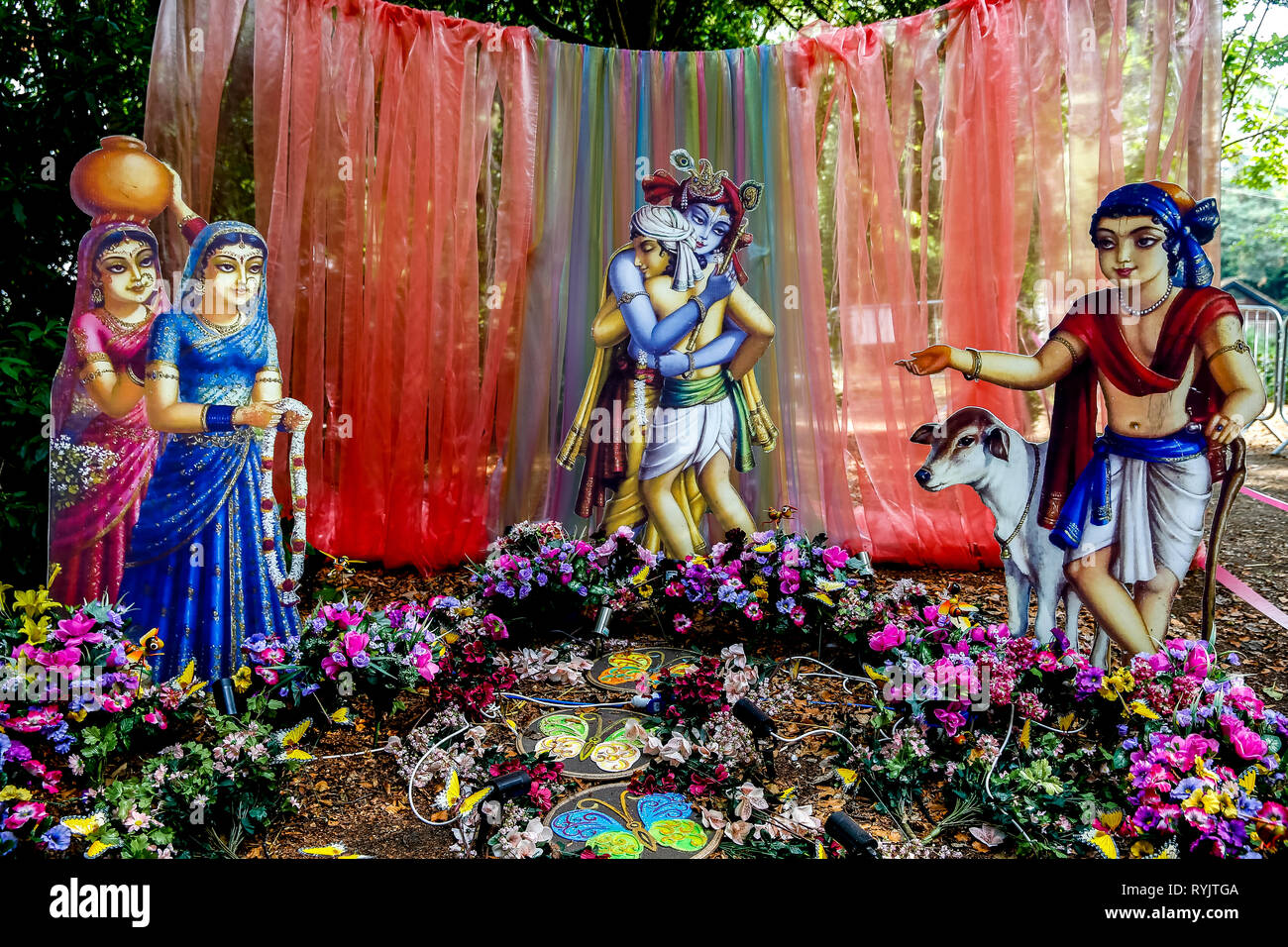 Janmashtami festival at Bhaktivedanta Manor, Watford, U.K. Stock Photo