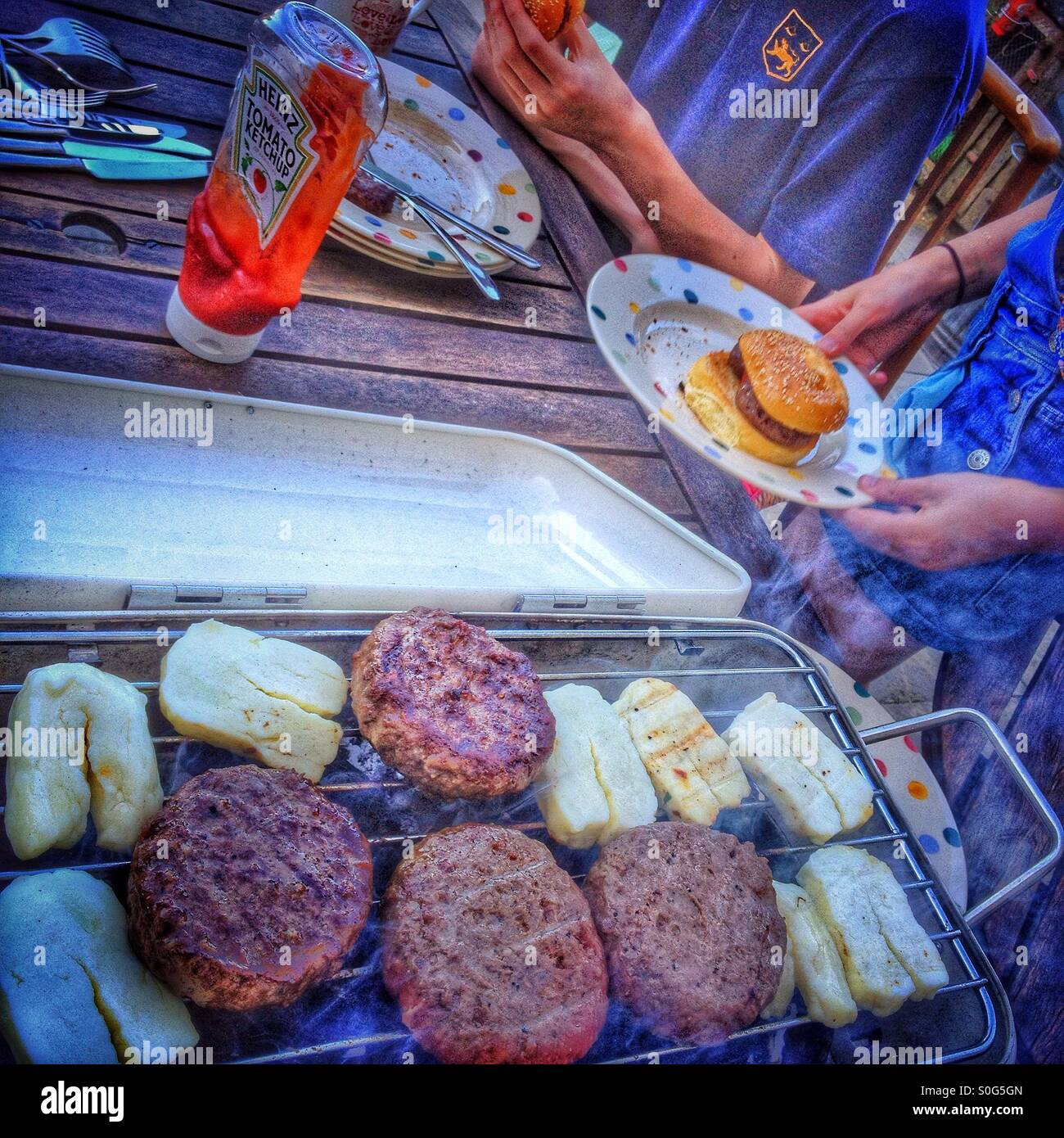 Garden barbecue. Stock Photo