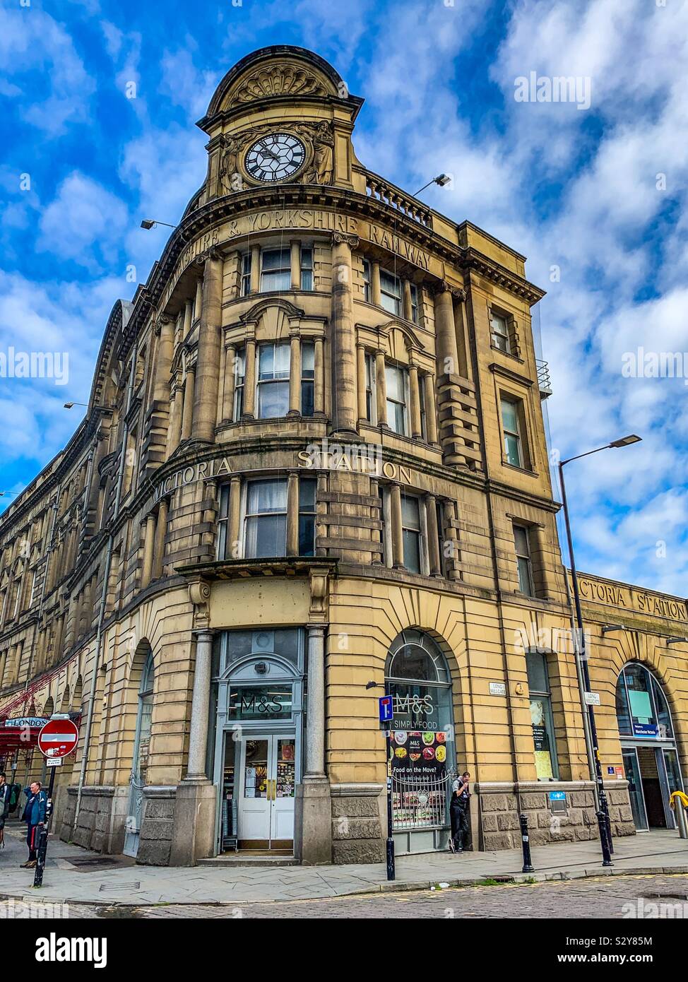 Manchester Victoria train station building Stock Photo