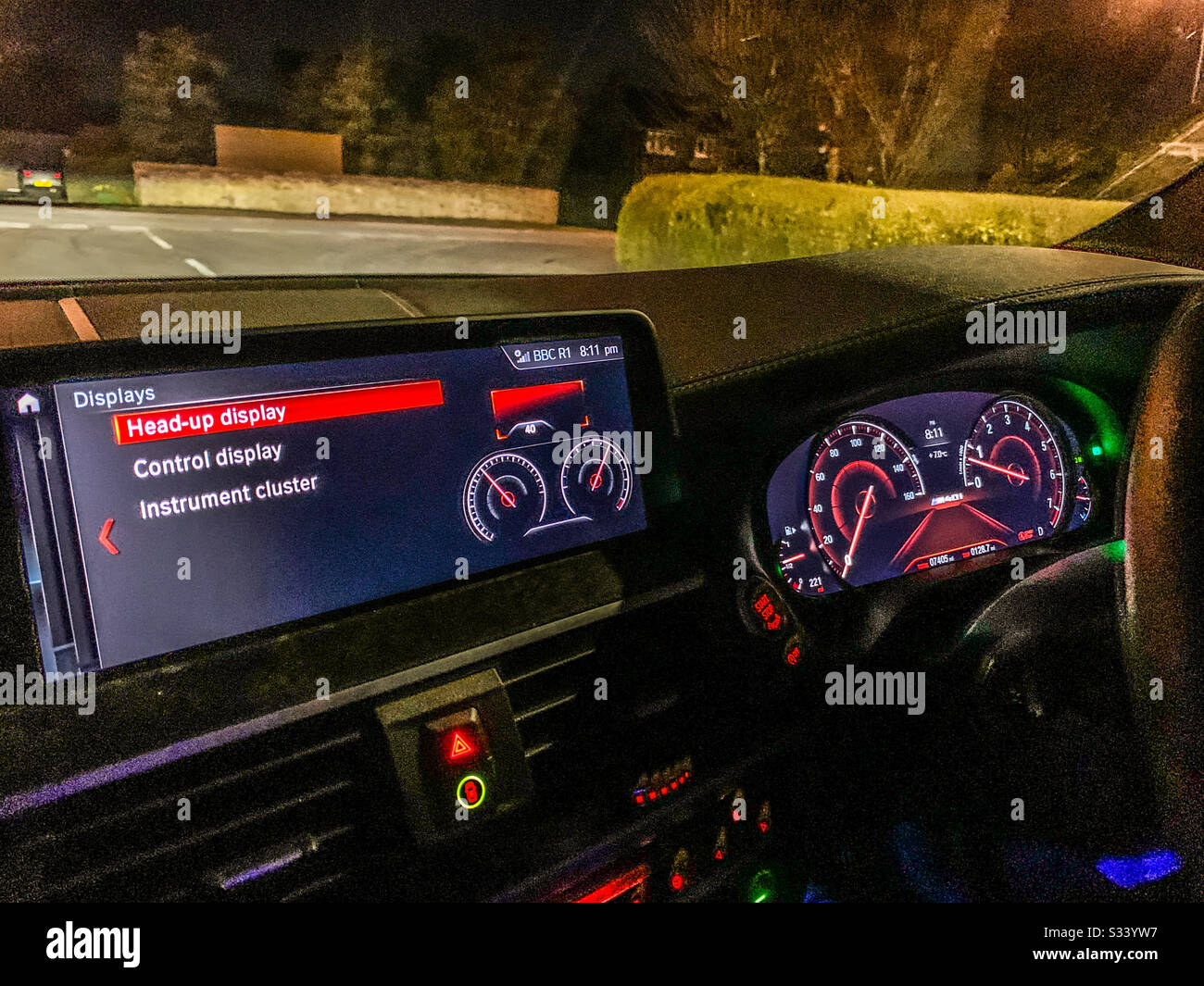 Dashboard of a bmw x4 Stock Photo