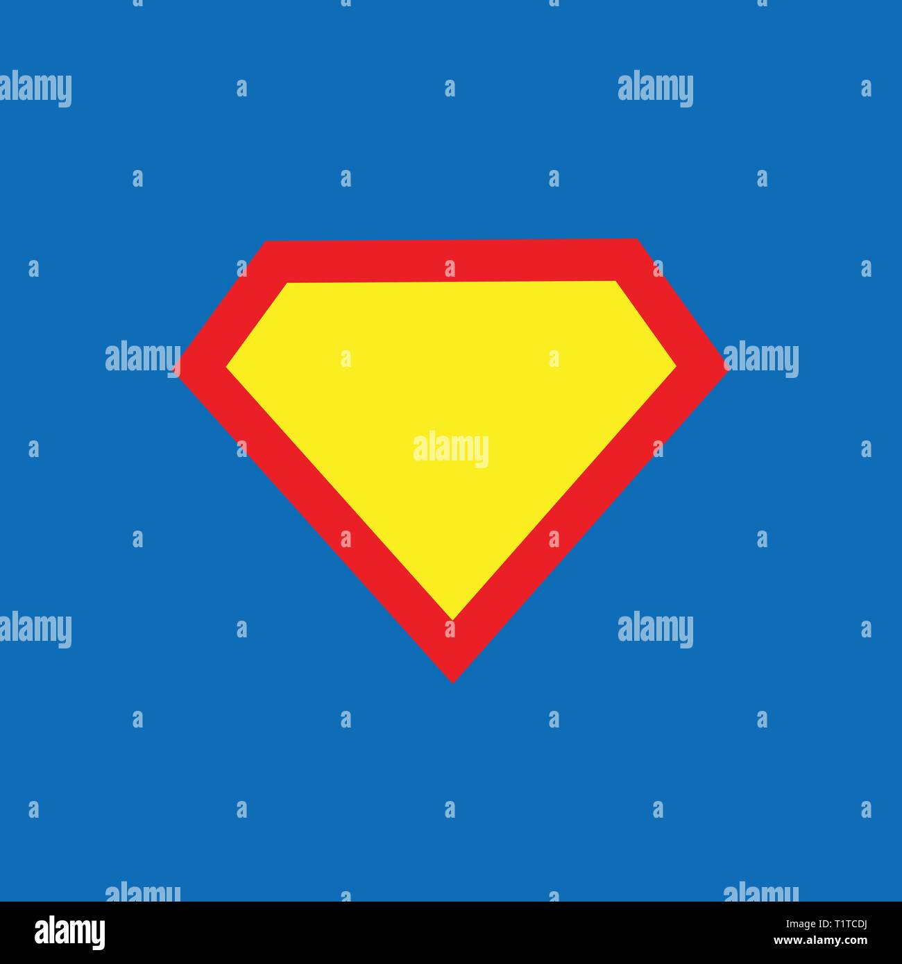 Superhero logo template Stock Vector