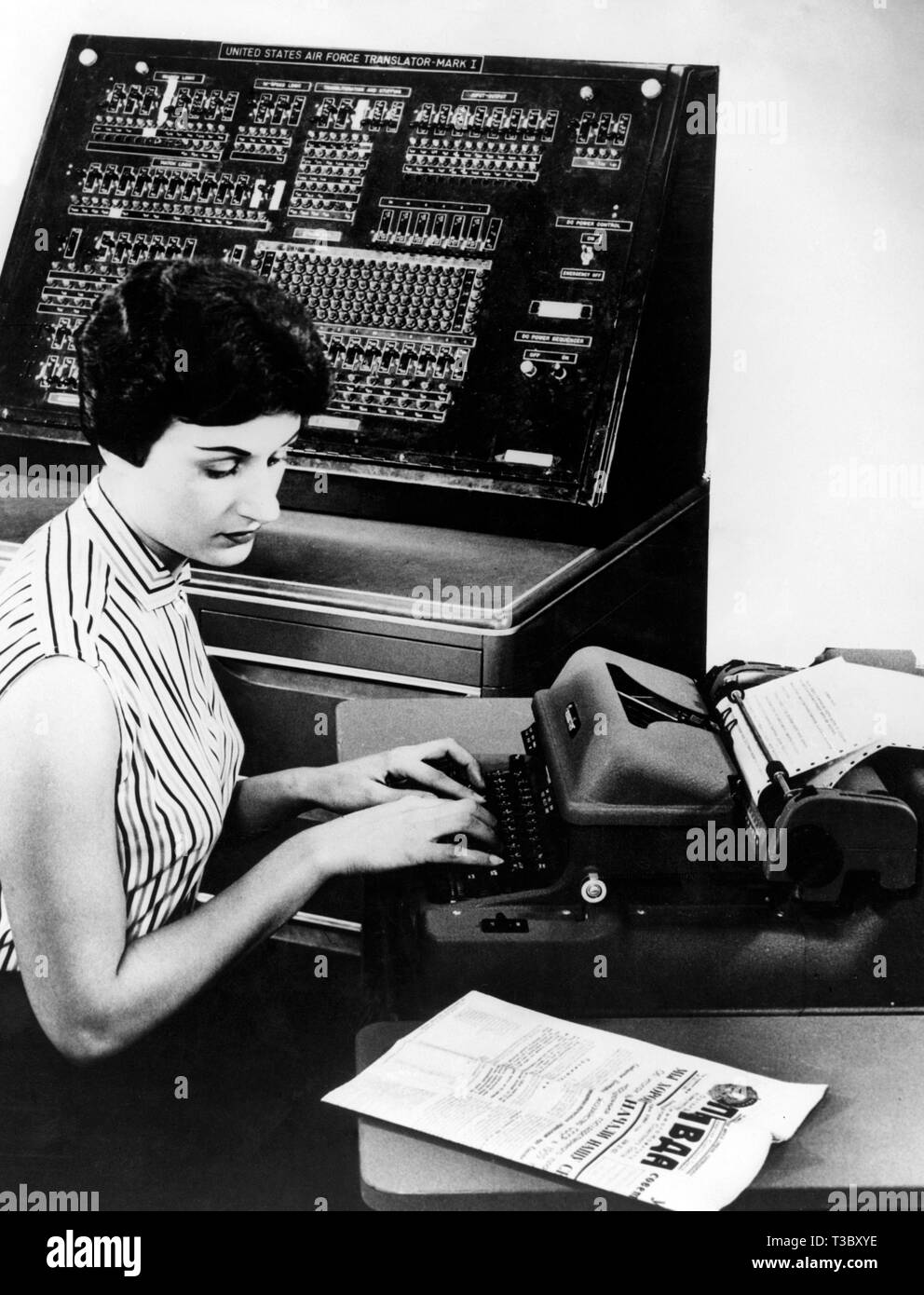 typist, 1960 Stock Photo