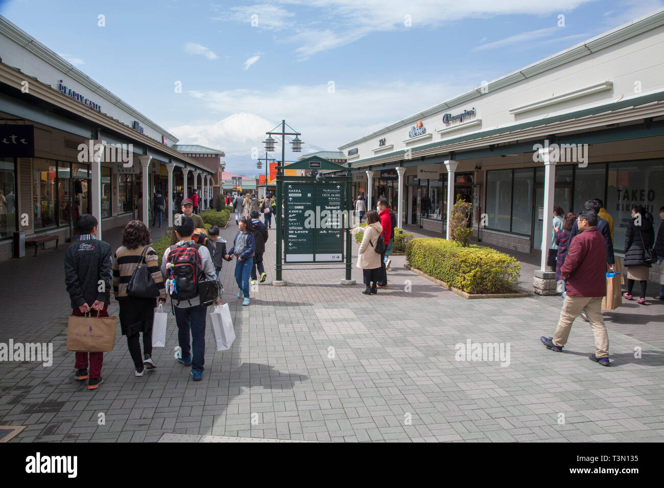 GOTEMBA PREMIUM OUTLETS/JAPAN Stock Photo