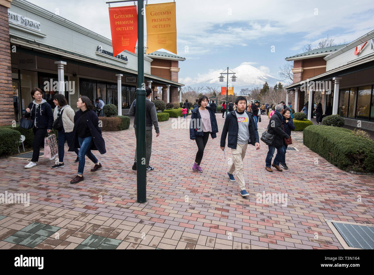 GOTEMBA PREMIUM OUTLETS/JAPAN Stock Photo