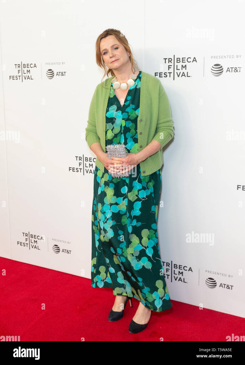 New York, NY - April 26, 2019: Emily Watson attends Tribeca TV: Chernobyl at Tribeca Film Festival at Spring Studio Stock Photo