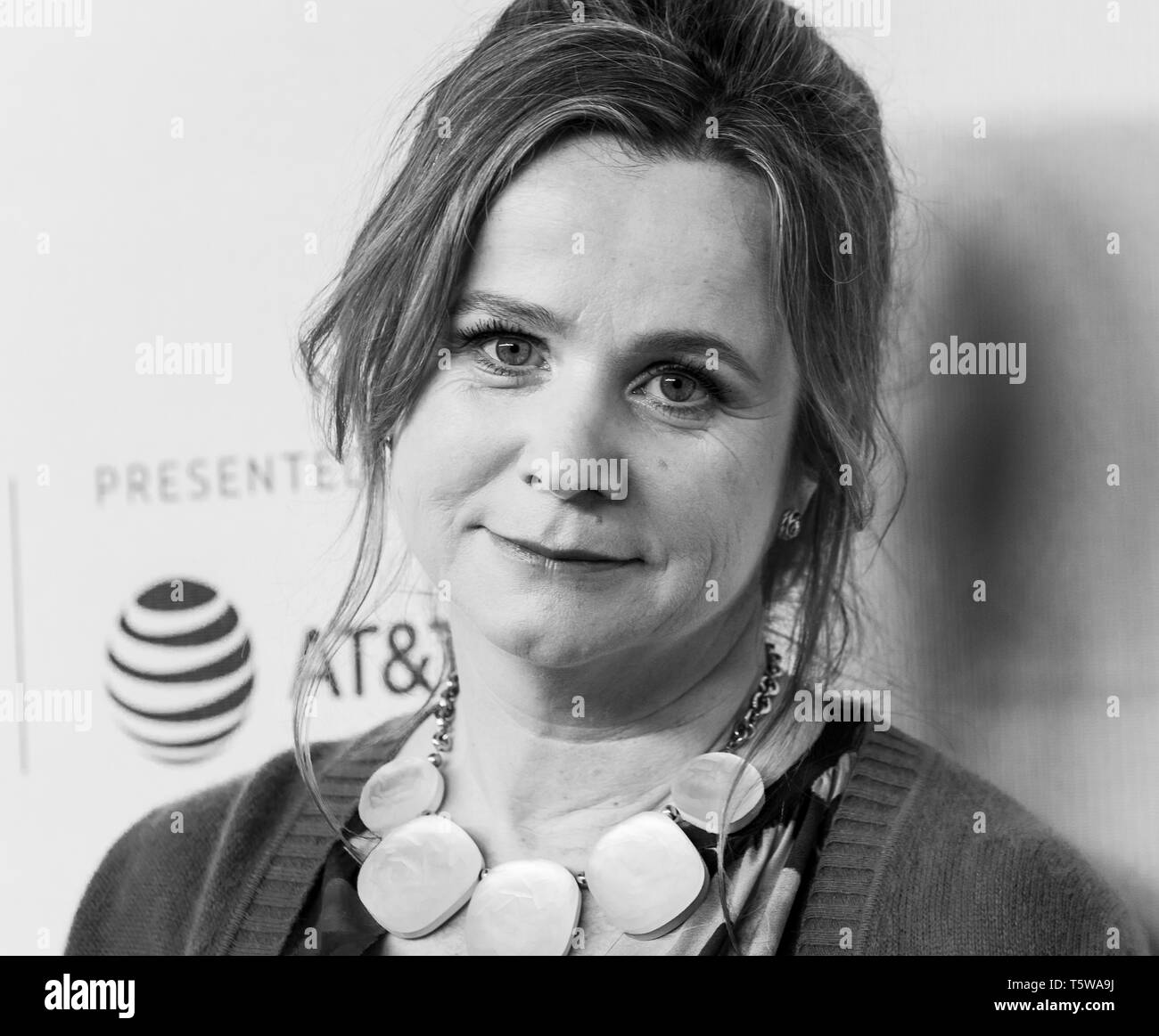 New York, NY - April 26, 2019: Emily Watson attends Tribeca TV: Chernobyl at Tribeca Film Festival at Spring Studio Stock Photo