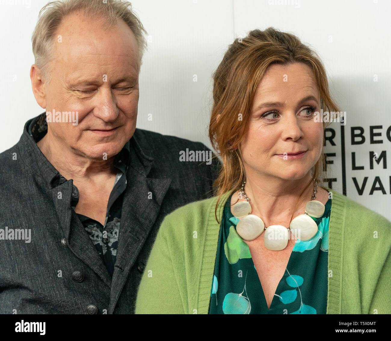 New York, United States. 26th Apr, 2019. Stellan Skarsgard and Emily Watson attend Tribeca TV: Chernobyl at Tribeca Film Festival at Spring Studio Credit: Lev Radin/Pacific Press/Alamy Live News Stock Photo