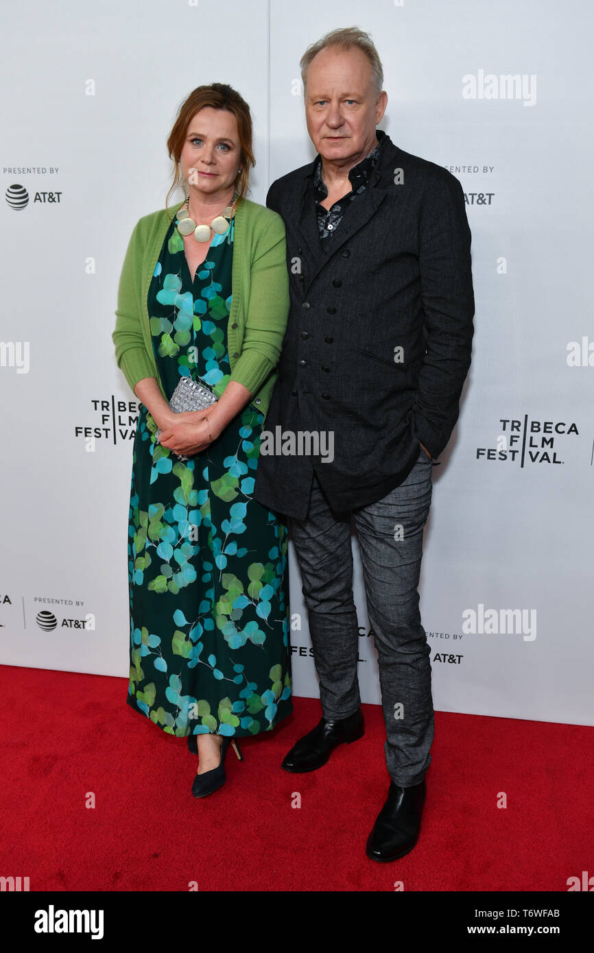 Emily Watson and  Stellan Skarsgard attend Tribeca TV: 'Chernobyl' at the 2019 Tribeca Film Festival at Spring Studio on April 26, 2019 in New York Ci Stock Photo