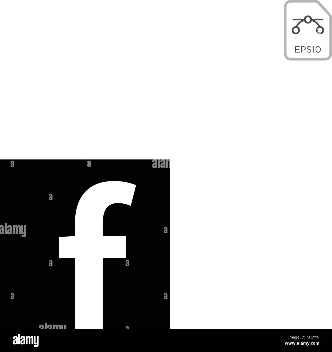 Facebook Logo Black Background