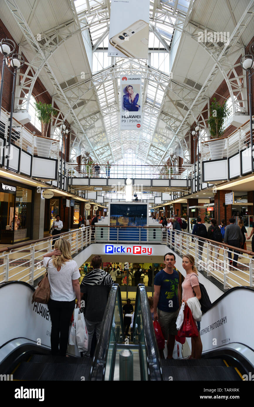 The VIctoria Wharf shopping mall in the V&A waterfront in Cape Town. Stock Photo