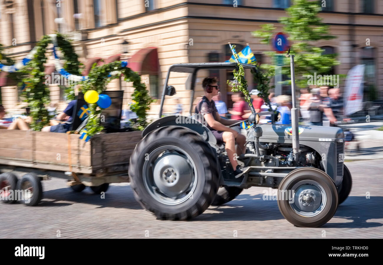 Little grey Fergie.Vintage tractor Stock Photo