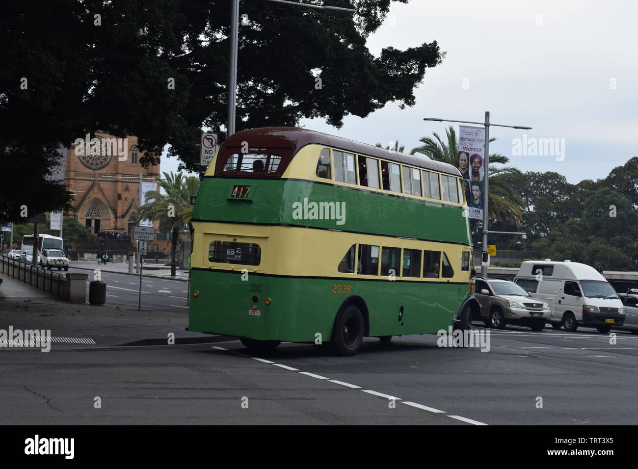 Double Decker Bus Stock Photo