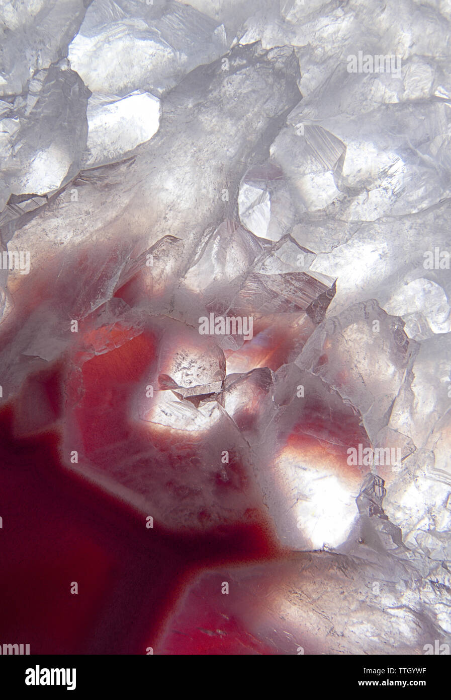 Close-up of agate crystal Stock Photo