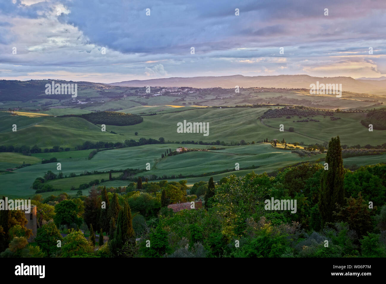 AROUND PIENZA . TUSCANY . ITALY Stock Photo