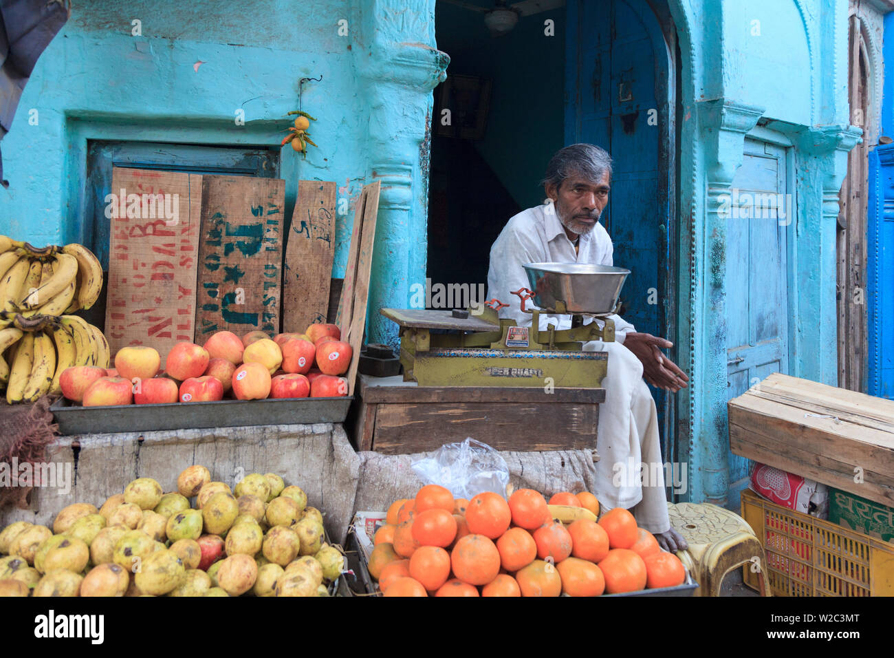 India, Rajasthan, Bikaner, Old Town, Local Market Stock Photo