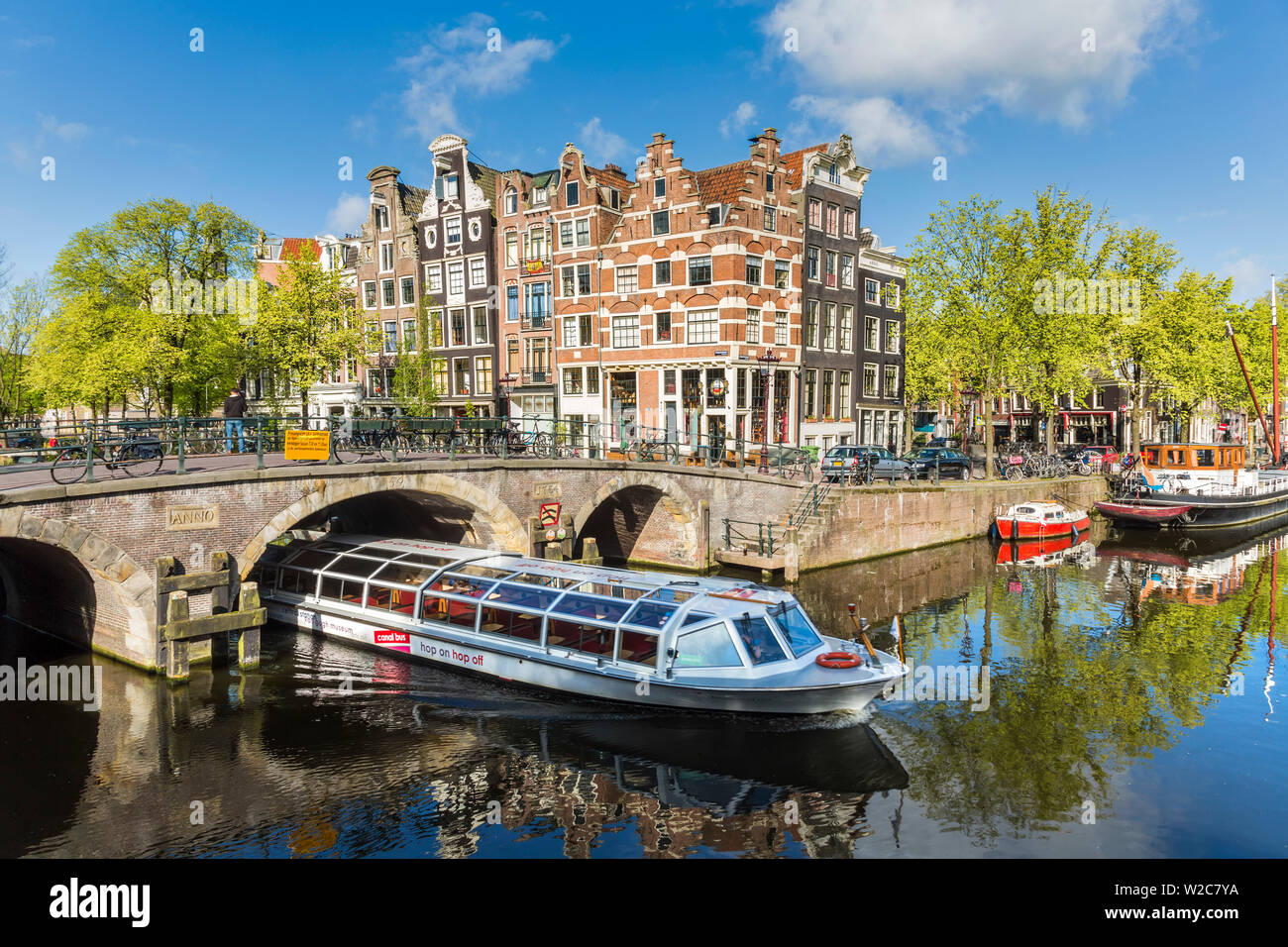 Canal, Amsterdam, Holland, Netherlands Stock Photo