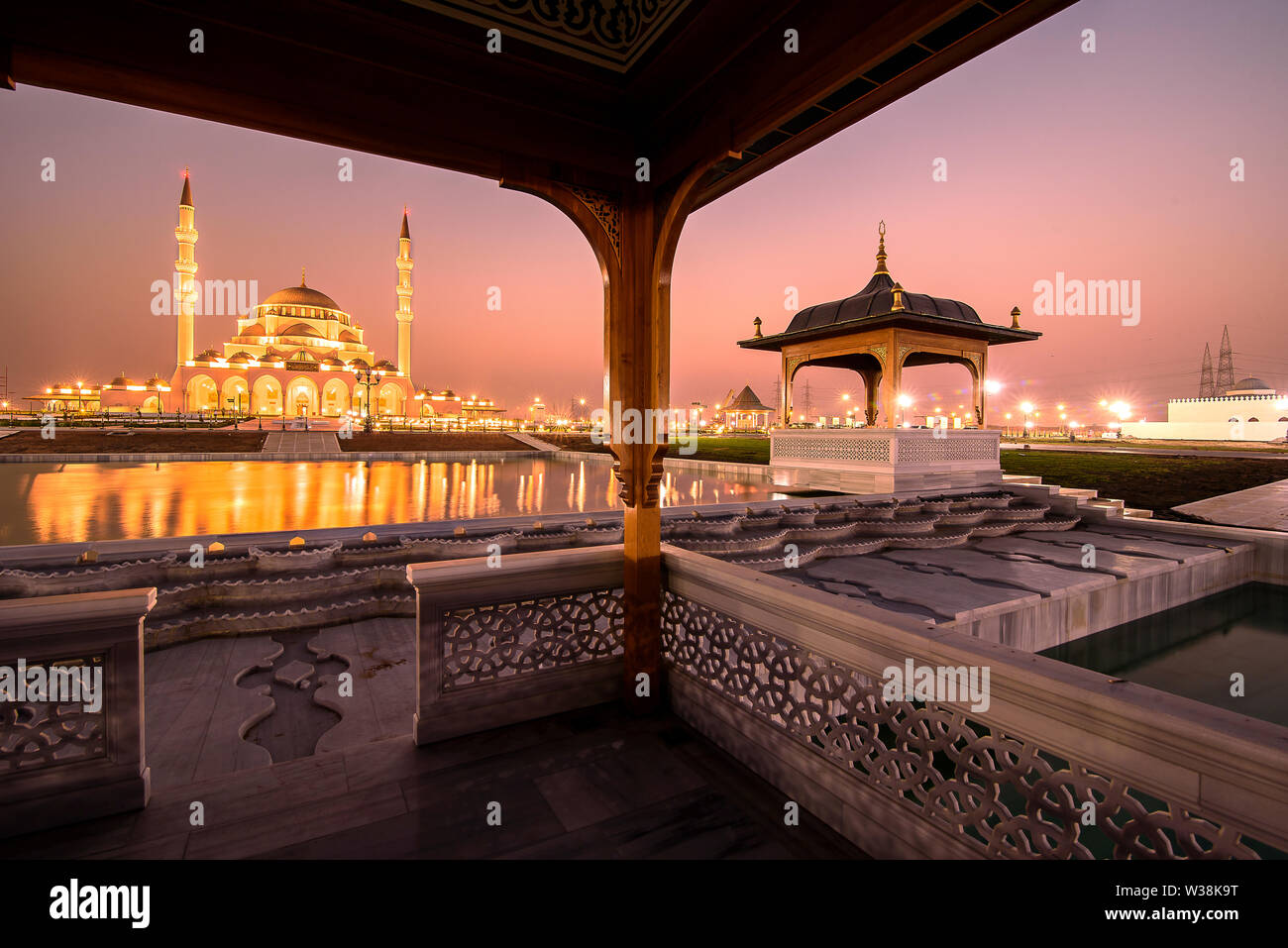 Grand Mosque in Sharjah Stock Photo