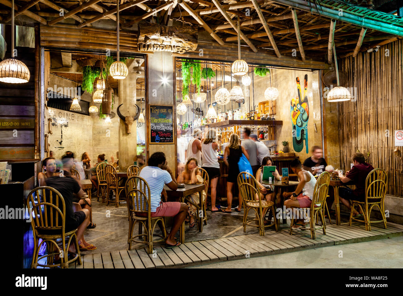 A Popular Cafe/Restaurant In El Nido, Palawan Island, The Philippines Stock Photo